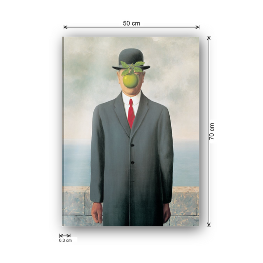Homage to Magritte - Les Fils De l'Homme cm 50x70 - misure