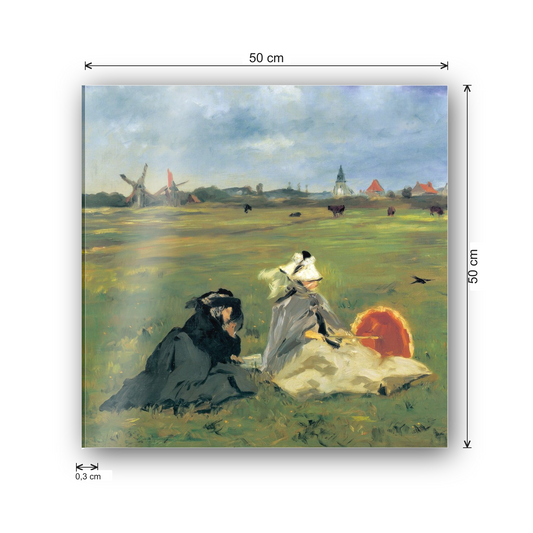 Homage to Manet - Les Hirondelles cm 50x50 - misure