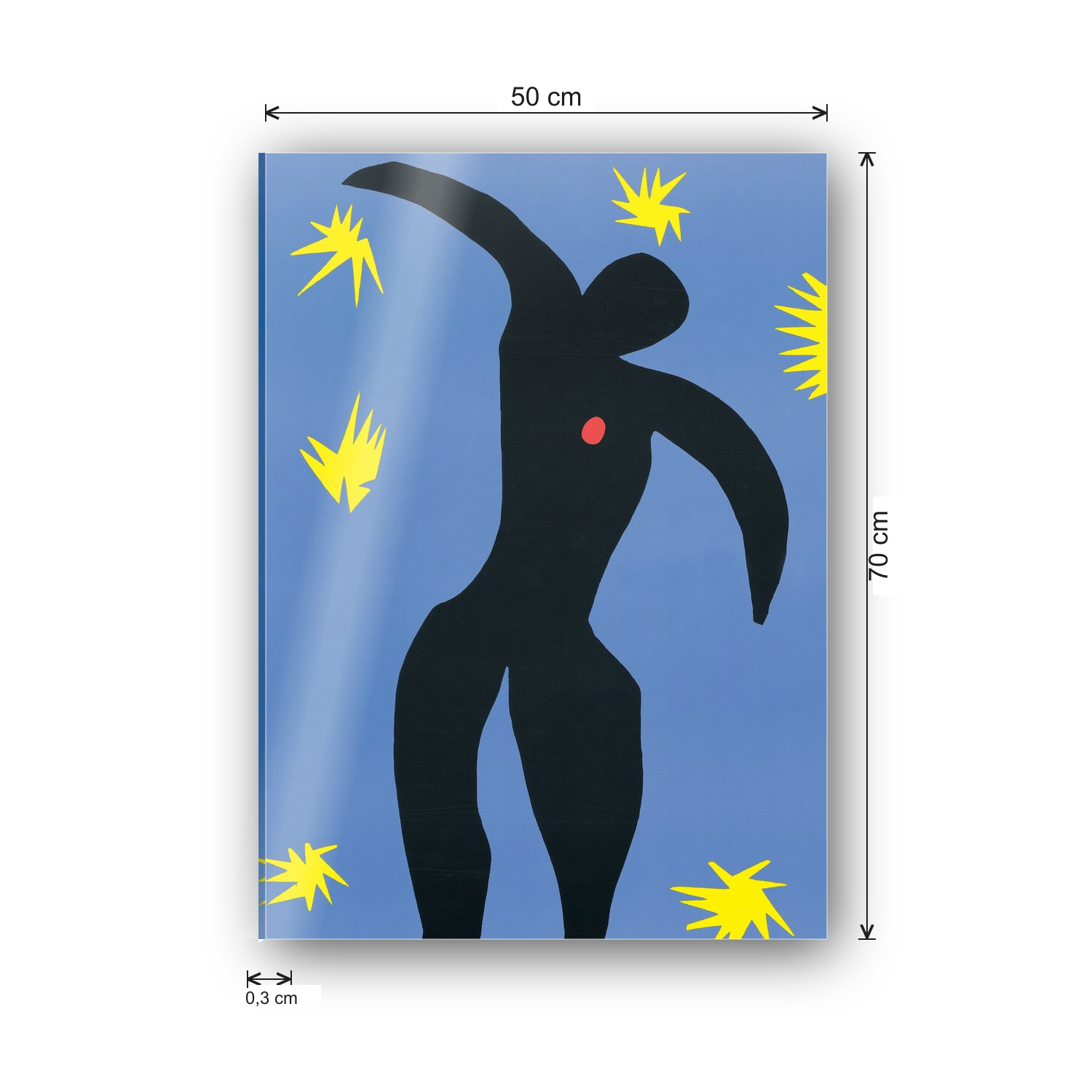Homage to Matisse - Icaro cm 50x70 - misure