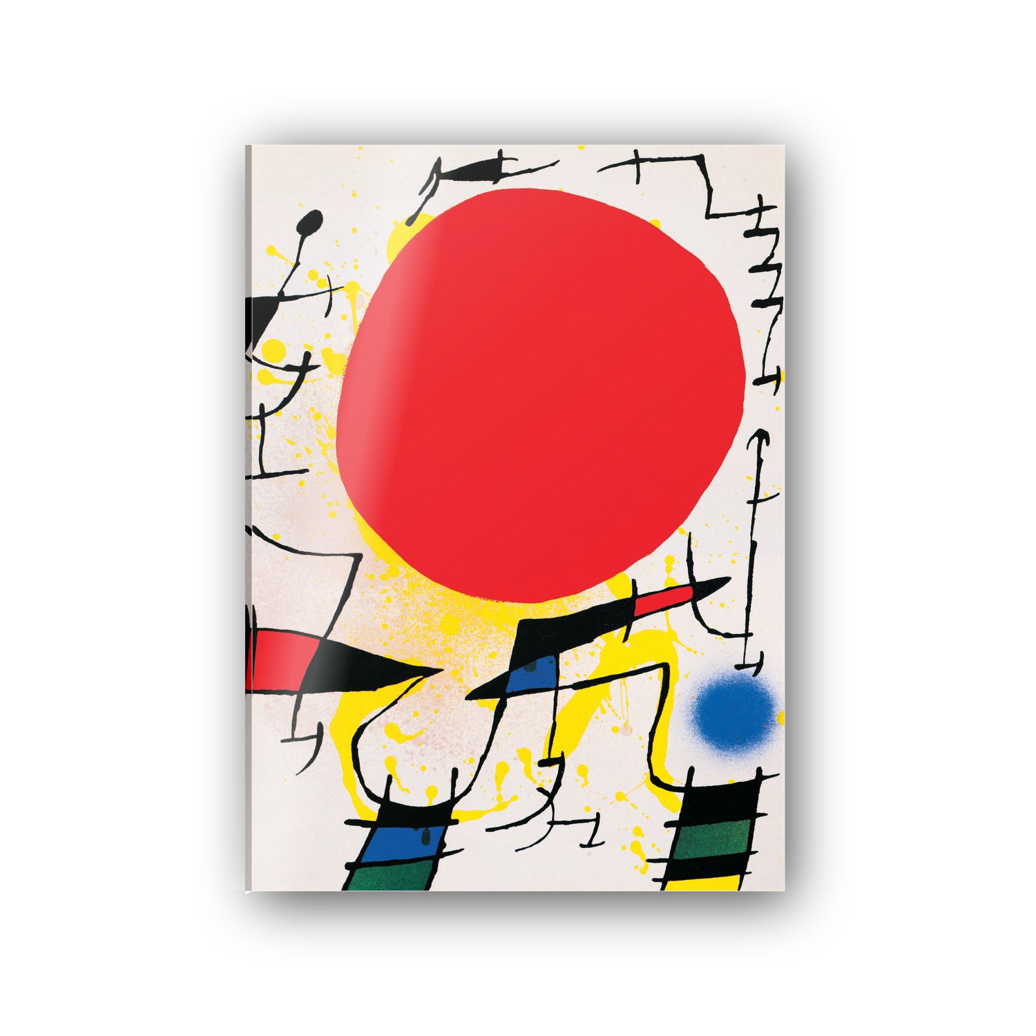 Homage to Mirò - Le Soleil Rouge cm 50x70