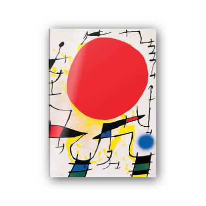 Homage to Mirò - Le Soleil Rouge cm 50x70