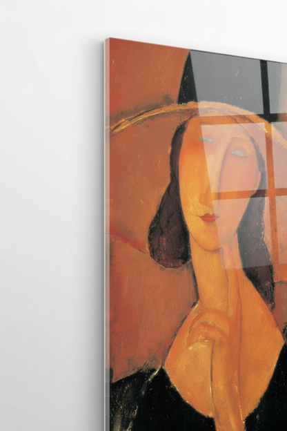 Homage to Modigliani - Jeanne Hebuterne - cm 50x70 - Pannello Acrilico
