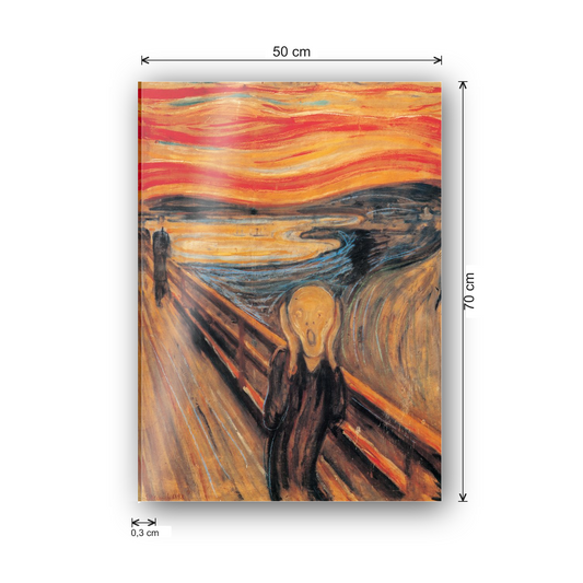 Homage to Munch - The Scream cm 50x70 - misure