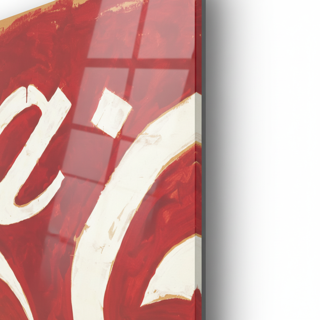 Homage to Schifano - Coke - cm 50x50 - Pannello Acrilico