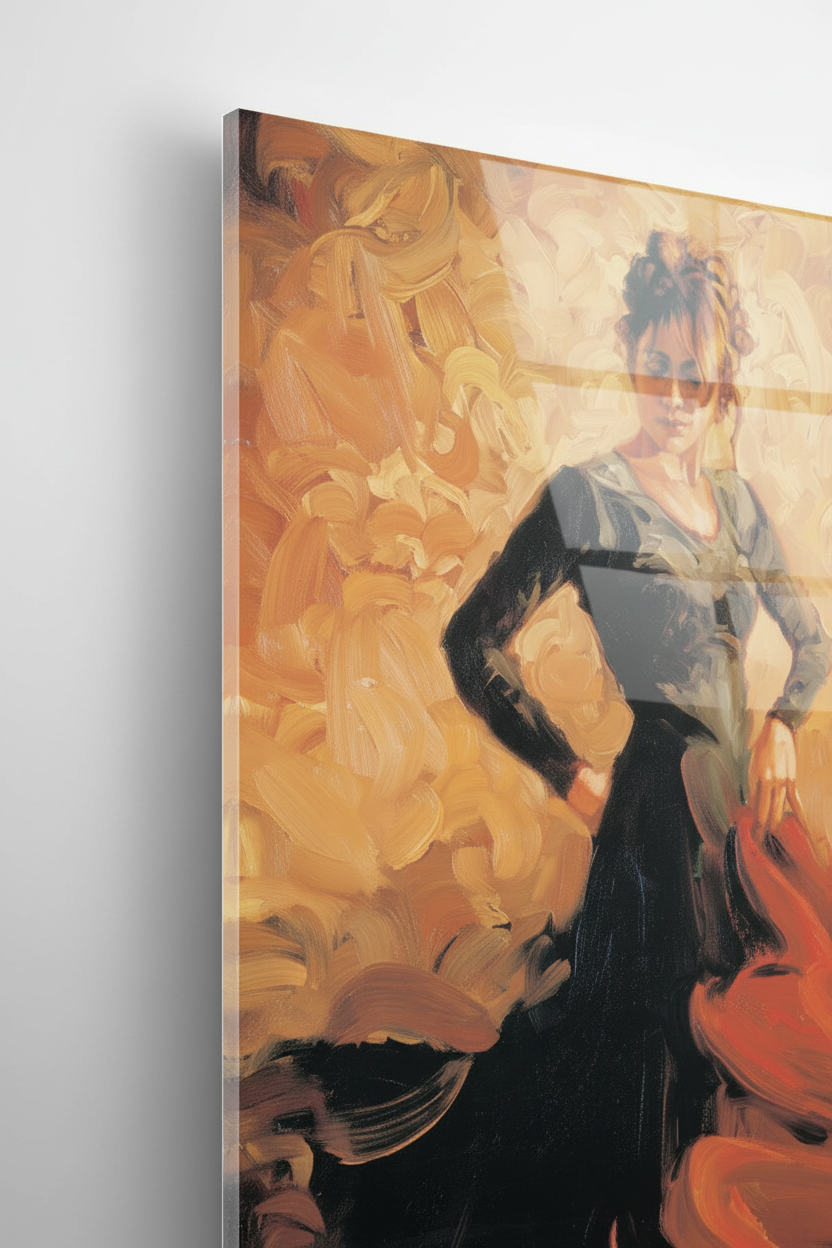 Homage to Spain - Flamenco II - cm 50x70 - Pannello Acrilico