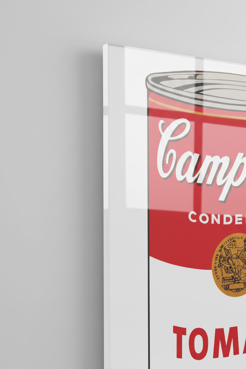 Homage to Warhol - Campbell's Soup - cm 50x70 - Pannello Acrilico