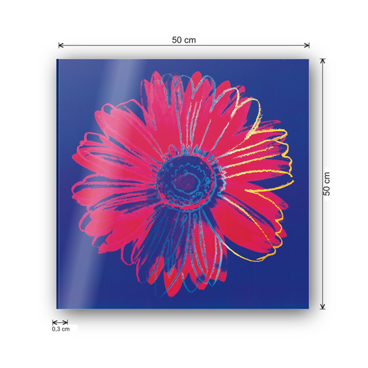 Homage to Warhol - Daisy, C.1982 cm 50x50 - misure