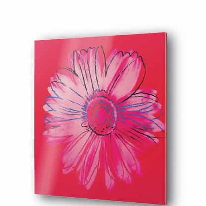 Homage to Warhol - Daisy, C.1982 - cm 50x50 - Pannello Acrilico