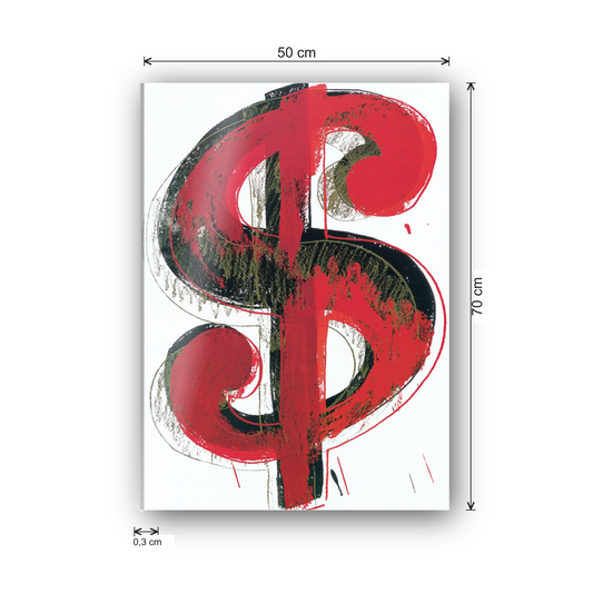 Homage to Warhol - Dollar Sign, 1981 cm 50x70 - misure
