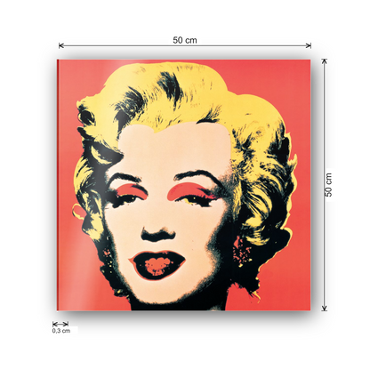 Homage to Warhol - Marilyn, 1967 cm 50x50 - misure