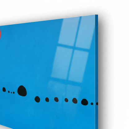 Homage to Mirò - Blue 2 - cm 70x50 - Pannello Acrilico