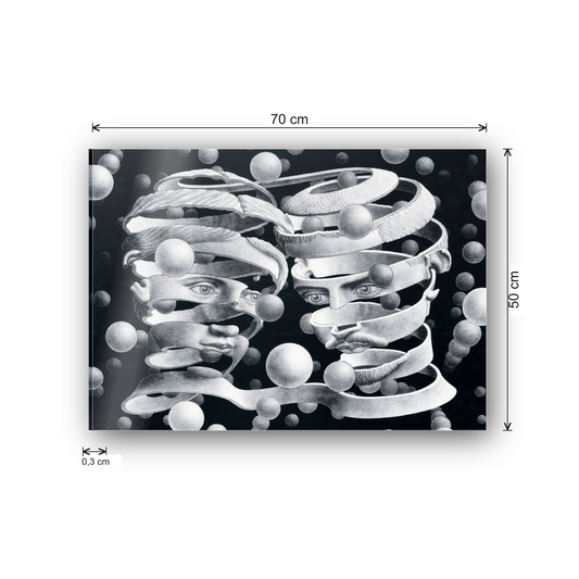 Homage to Escher - Bond Of Union, 1956 cm 70x50 - misure
