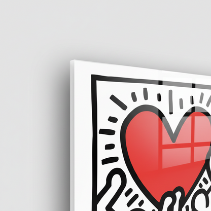 Homage to Haring - Untitled - cm 100x50 - Pannello Acrilico