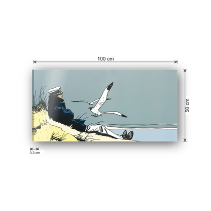 Homage to Hugo Pratt - Corto Marin  cm 100x50 - misure