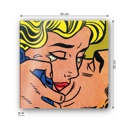 Homage to Lichtenstein - Kiss cm 50x50 - misure