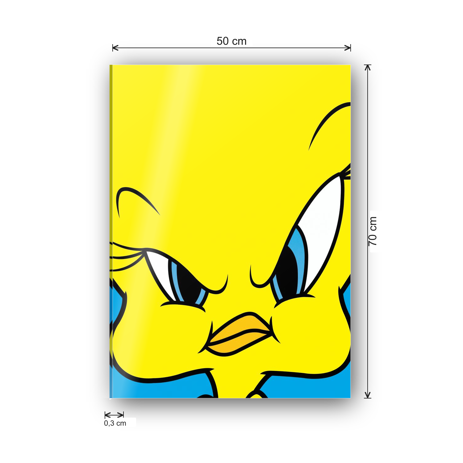 Homage to Tweety cm 50x70 - misure