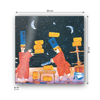 Homage to Musante - The Cheesemaker cm 50x50 - misure