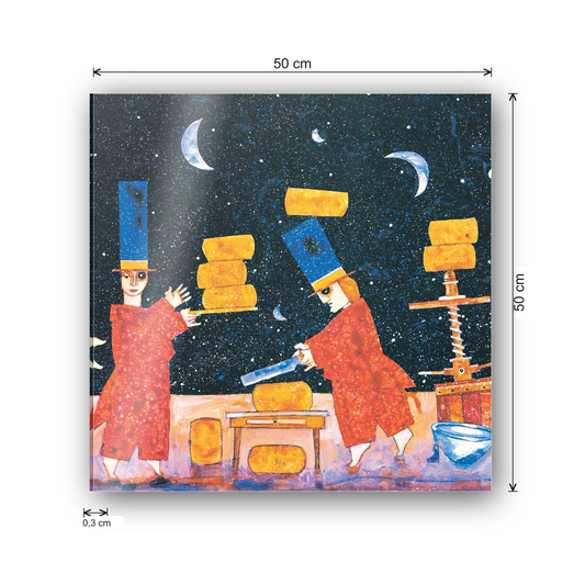 Homage to Musante - The Cheesemaker cm 50x50 - misure