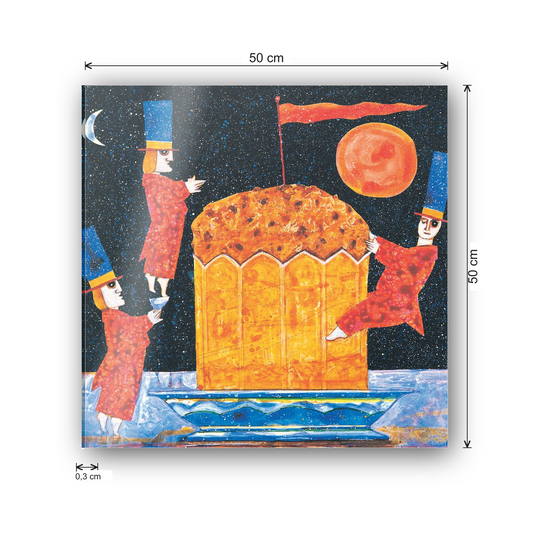 Homage to Musante - The Panettone cm 50x50 - misure