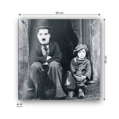 Charlie Chaplin, Modern Times cm 50x50 - misure