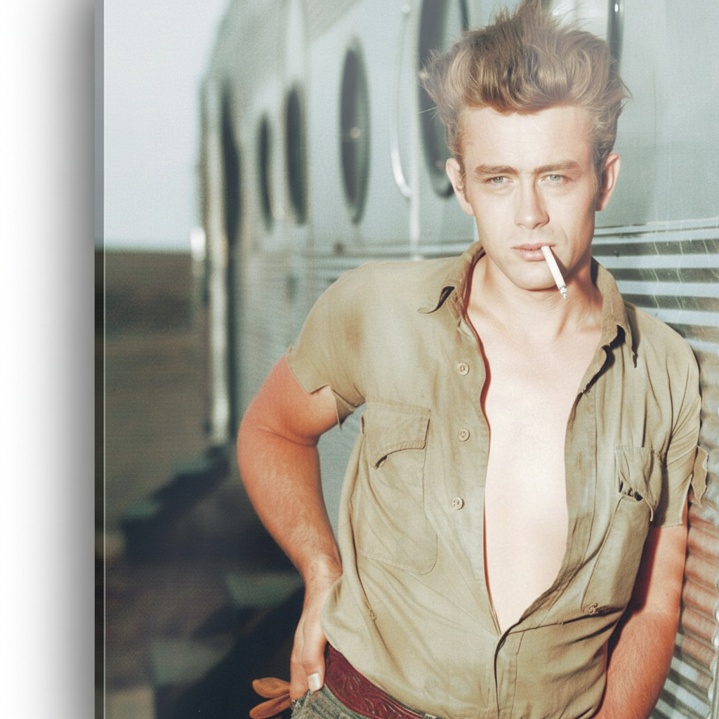 James Dean - cm 50x50 - Pannello Acrilico