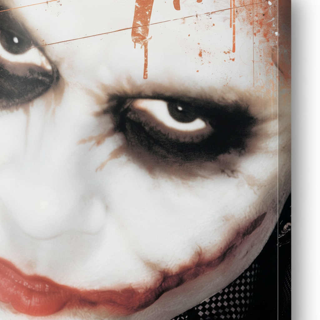 Homage to The Dark Knight (Joker) - cm 50x50 - Pannello Acrilico