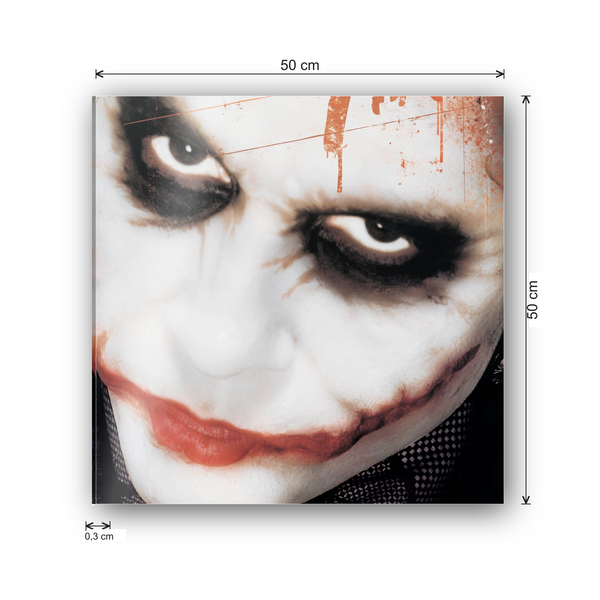 Homage to The Dark Knight (Joker) - cm 50x50 - Pannello Acrilico