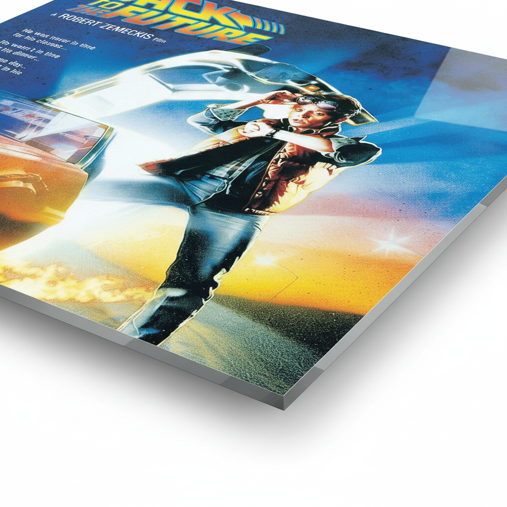 Back To The Future - cm 50x50 - Pannello Acrilico