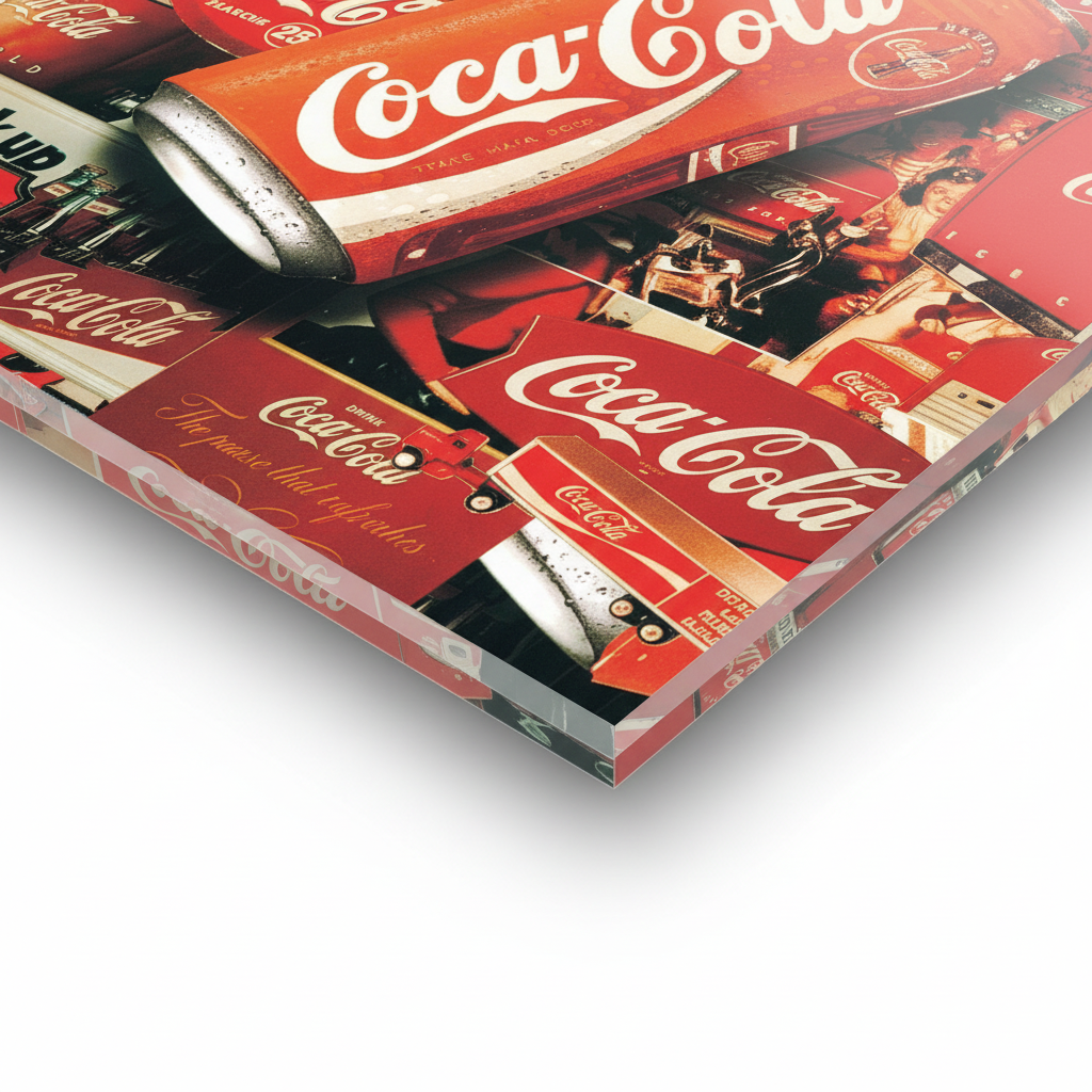 Homage to Coke - cm 50x50 - Pannello Acrilico