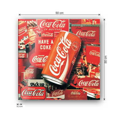 Homage to Coke cm 50x50 - misure