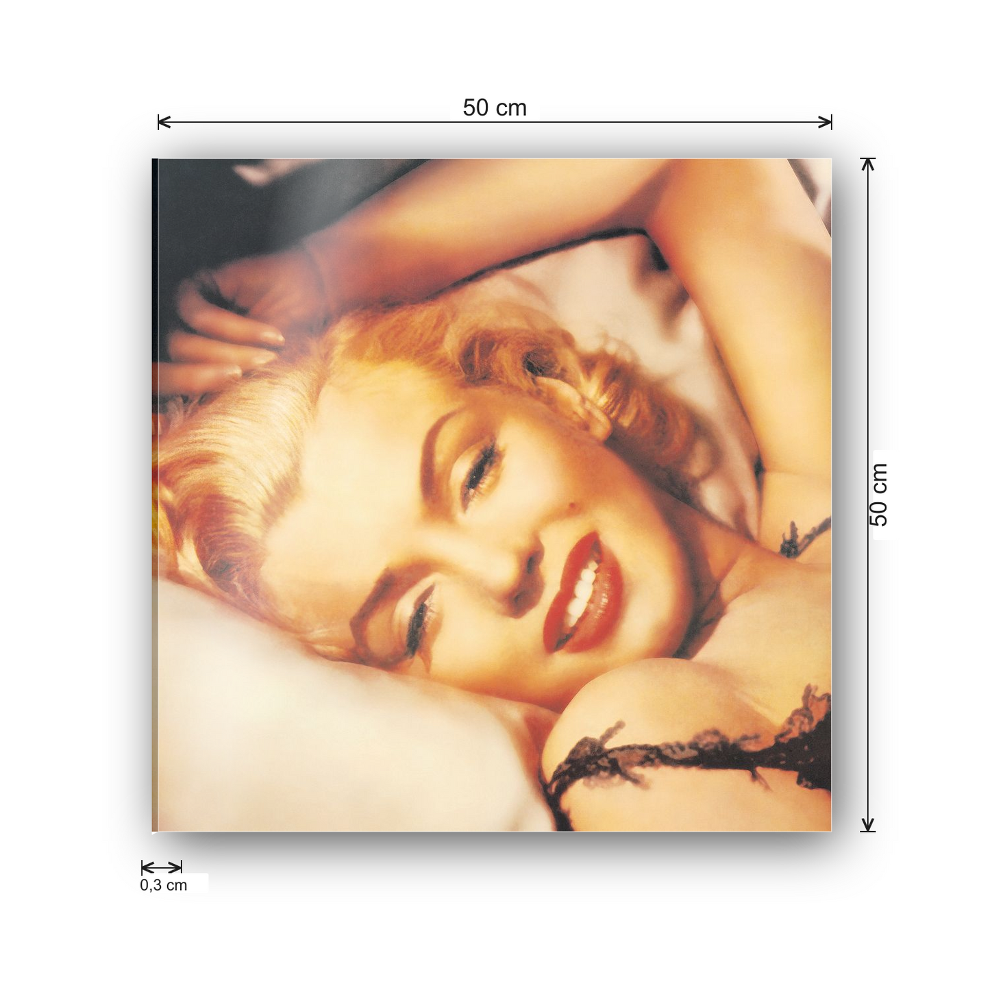 Homage to Marilyn cm 50x50 - misure