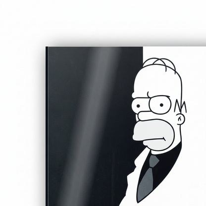 Homer Scarface - cm 50x70 - Pannello Acrilico