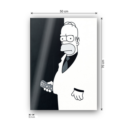 Homer Scarface cm 50x70 - misure