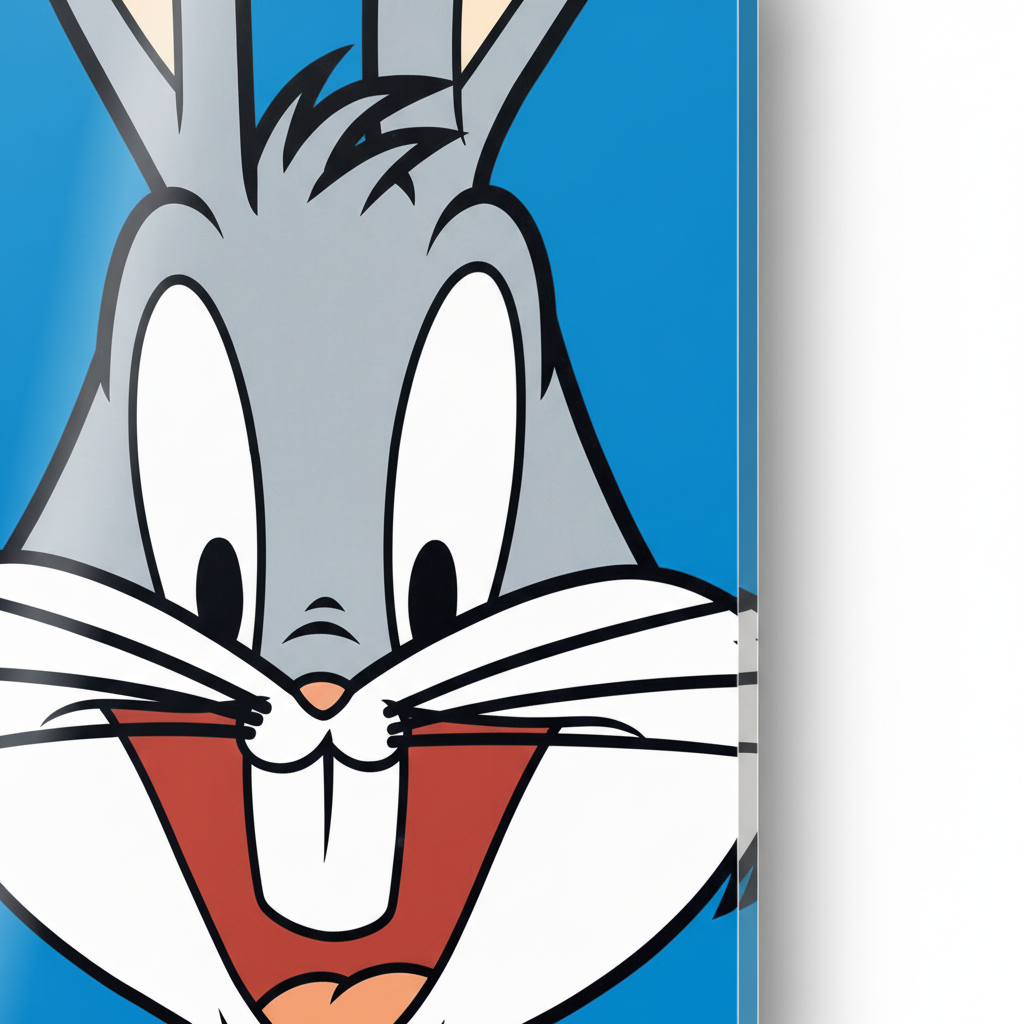 Homage to Bugs Bunny - cm 50x70 - Pannello Acrilico