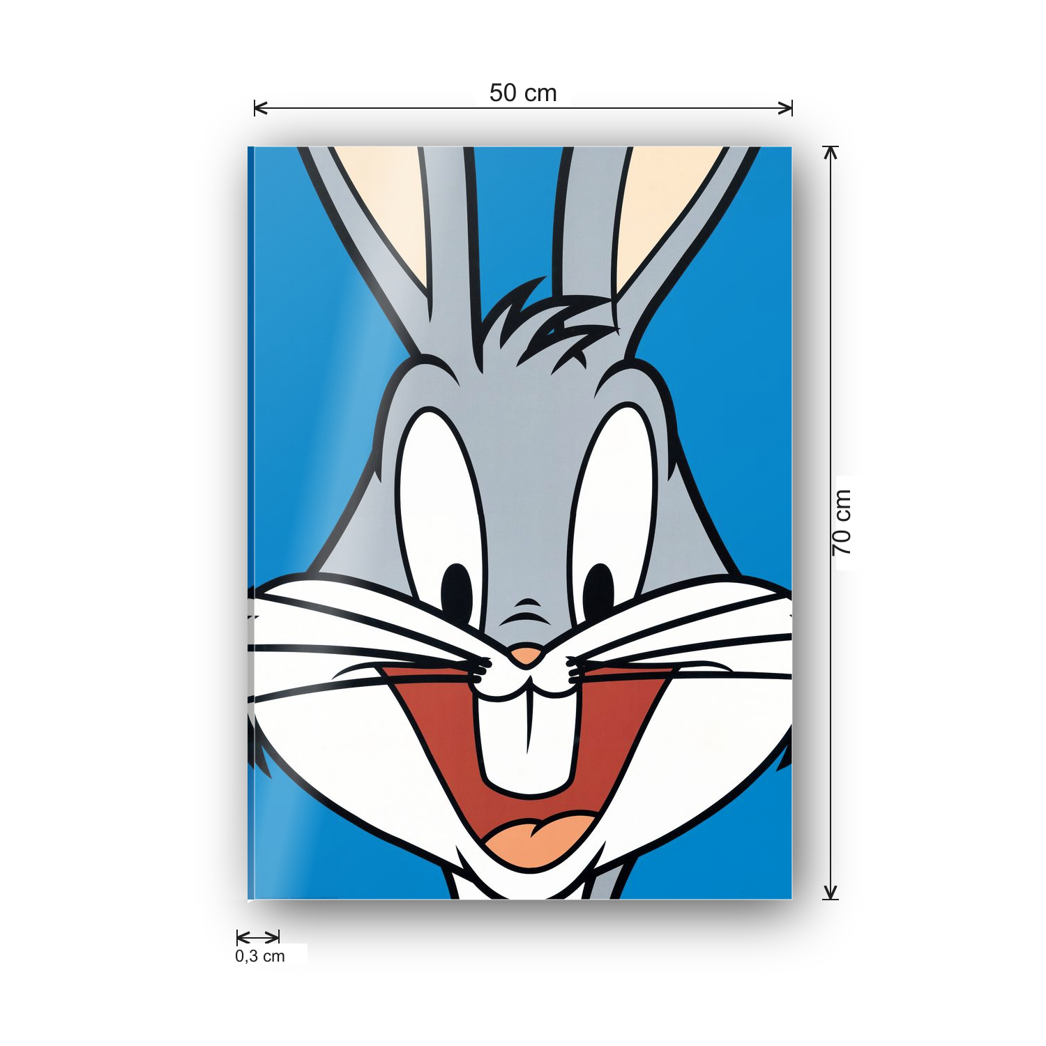 Homage to Bugs Bunny cm 50x70 - misure