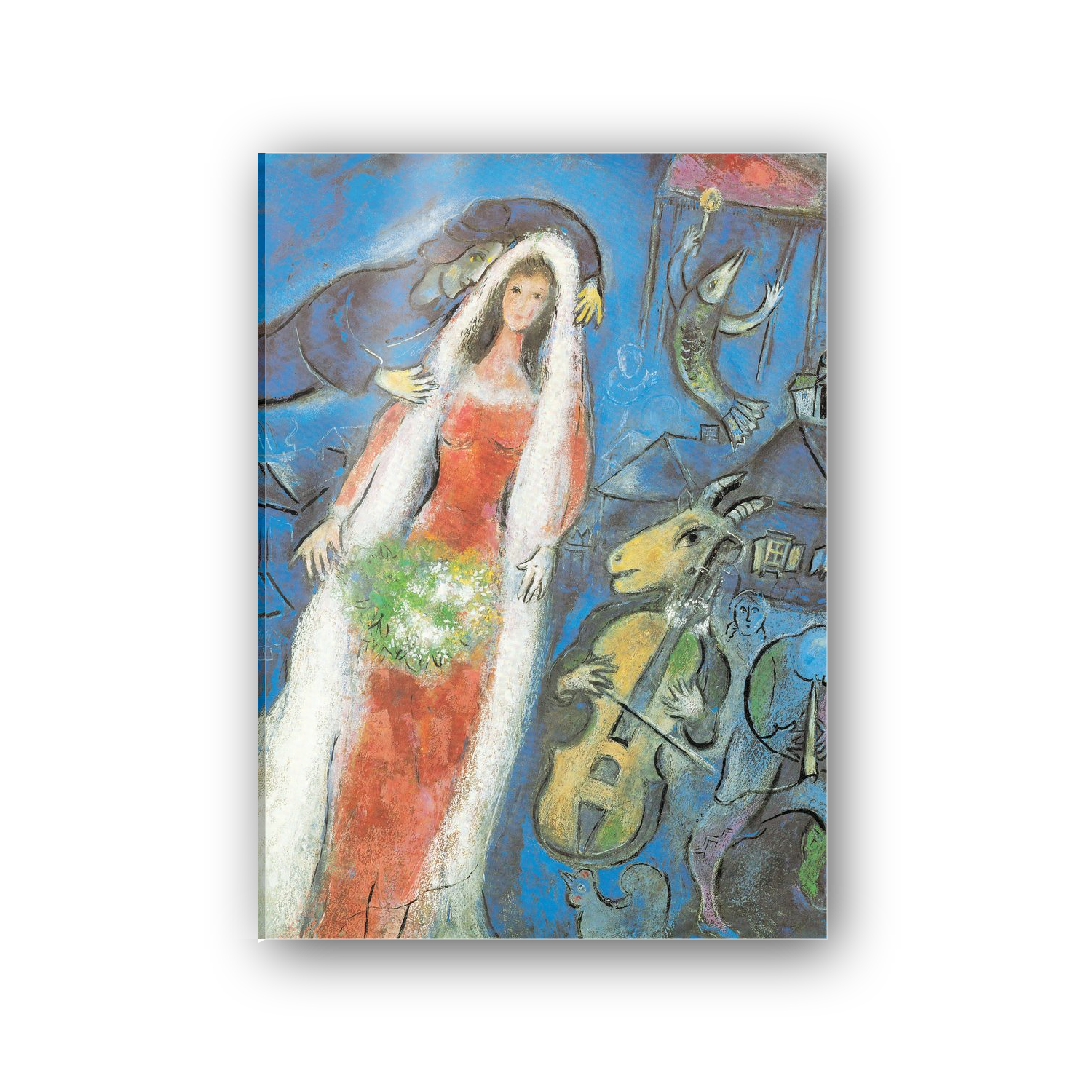 Homage to Chagall - La Mariee,1950 cm 50x70