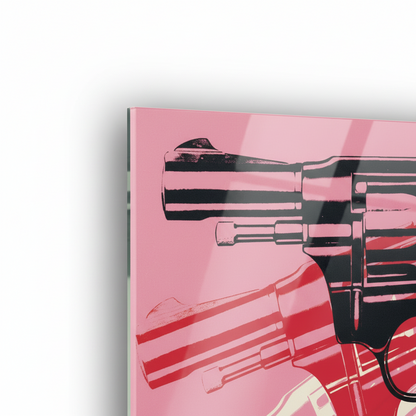 Homage to Warhol - Gun, 81-82 - cm 70x50 - Pannello Acrilico