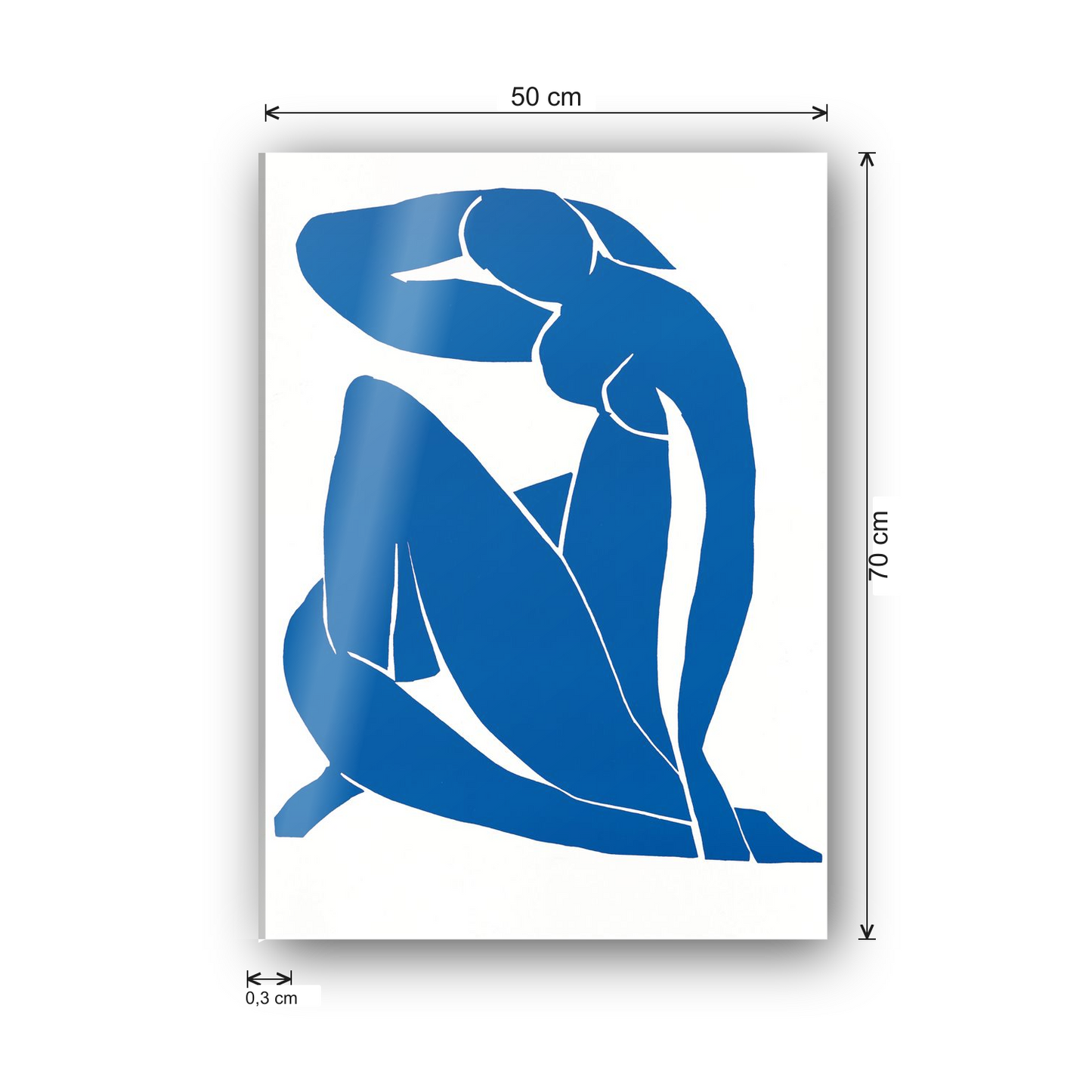 Homage to Matisse - Nu Blue II 1952 cm 50x70 - misure