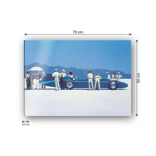 Homage to Vettriano - Bluebird At Bonneville cm 70x50 - misure