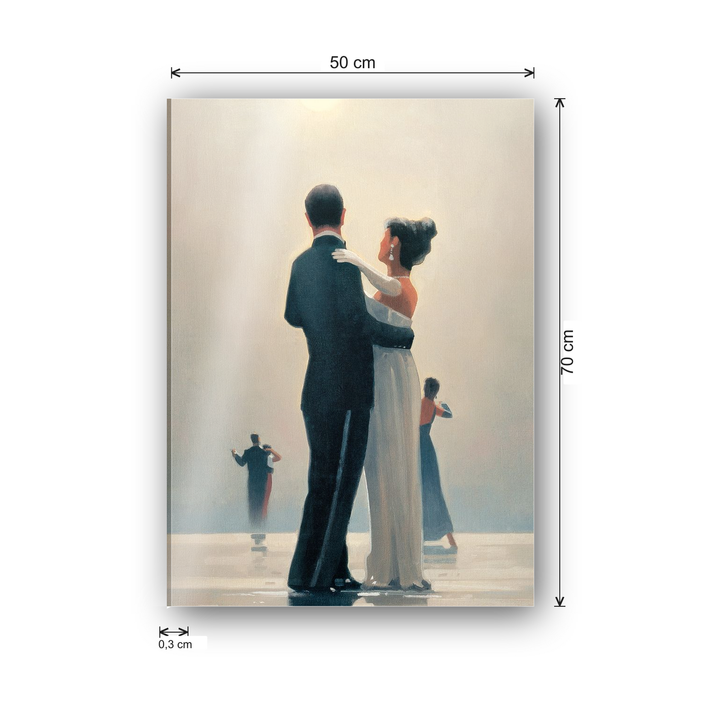 Homage to Vettriano - Dance Me To The End Of Love cm 50x70 - misure