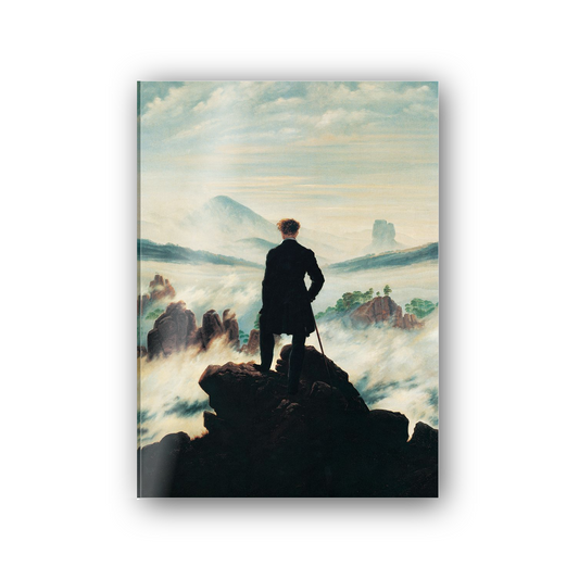 Homage to Friedrich - The Wanderer above the Sea of Fog cm 50x70