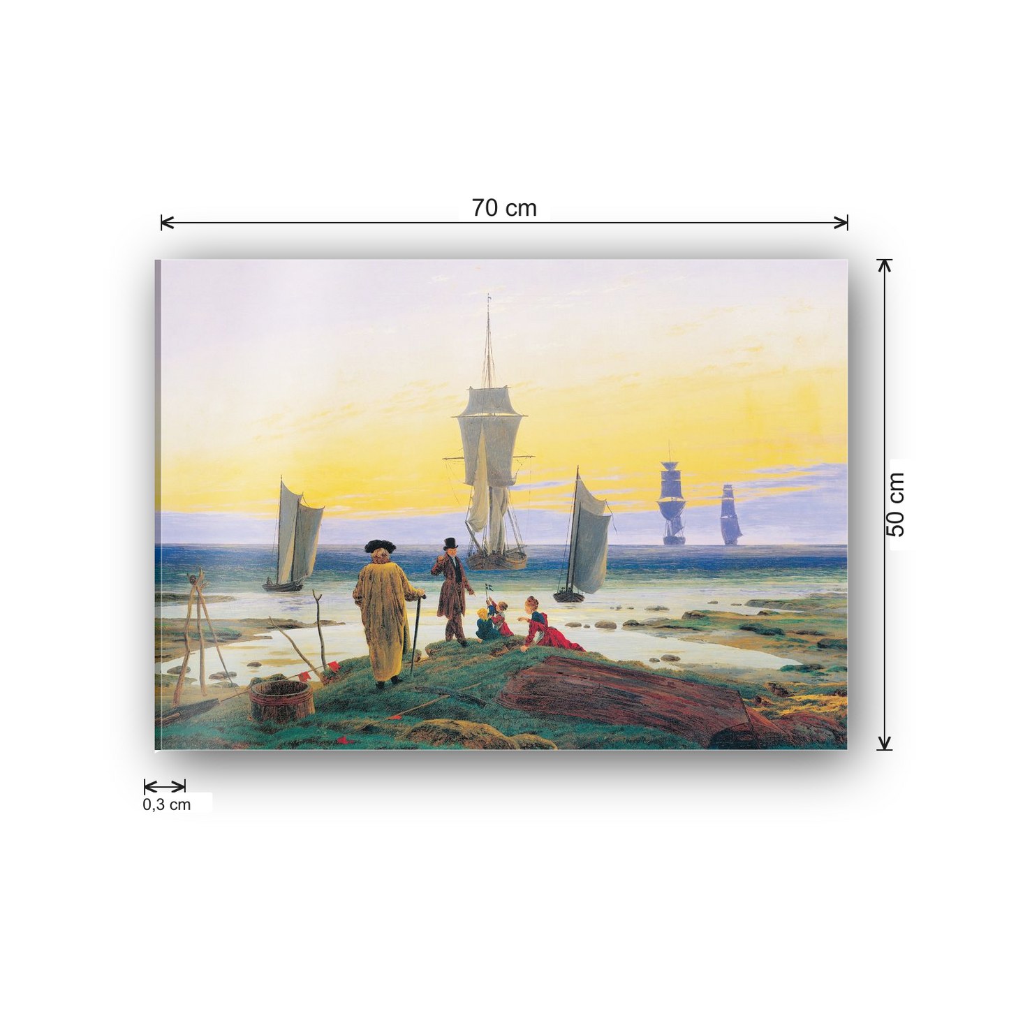 Homage to Friedrich - The Stages of Life cm 70x50 - misure