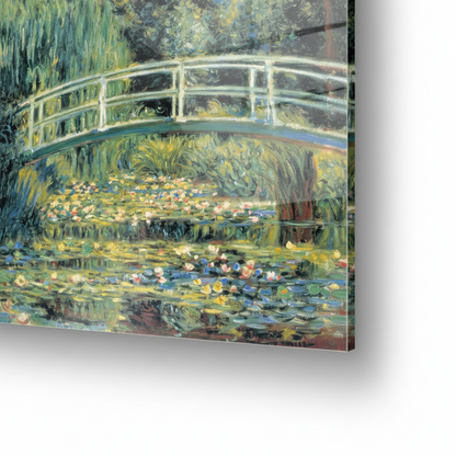 Homage to Monet - Le Pont Japonais - cm 50x50 - Pannello Acrilico
