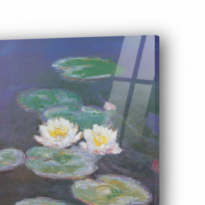 Homage to Monet - Ninfee - cm 50x50 - Pannello Acrilico
