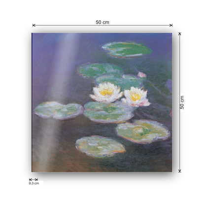 Homage to Monet - Ninfee cm 50x50 - misure