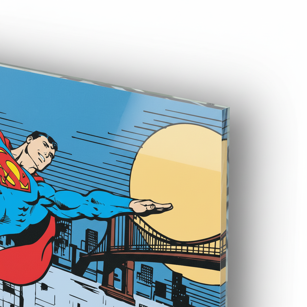 Homage to Superman - Metropolis - cm 100x50 - Pannello Acrilico