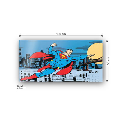 Homage to Superman - Metropolis cm 100x50 - misure
