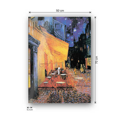Homage to Van Gogh - Le Café de nuit cm 50x70 - misure