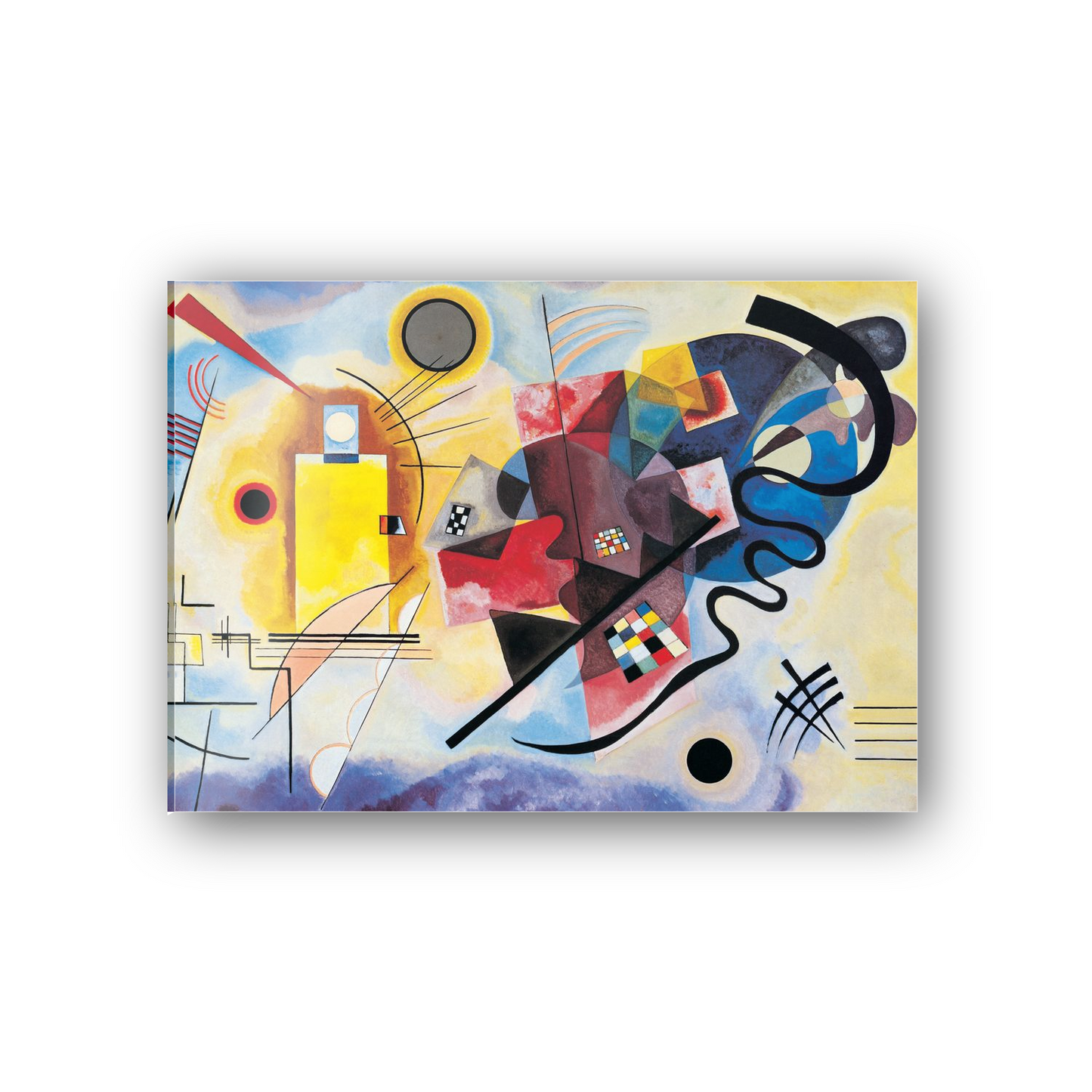 Homage to Kandisnsky - Yellow-Red-Blue cm 70x50