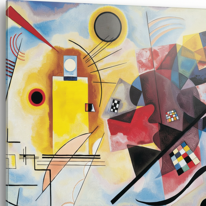 Homage to Kandisnsky - Yellow-Red-Blue - cm 70x50 - Pannello Acrilico
